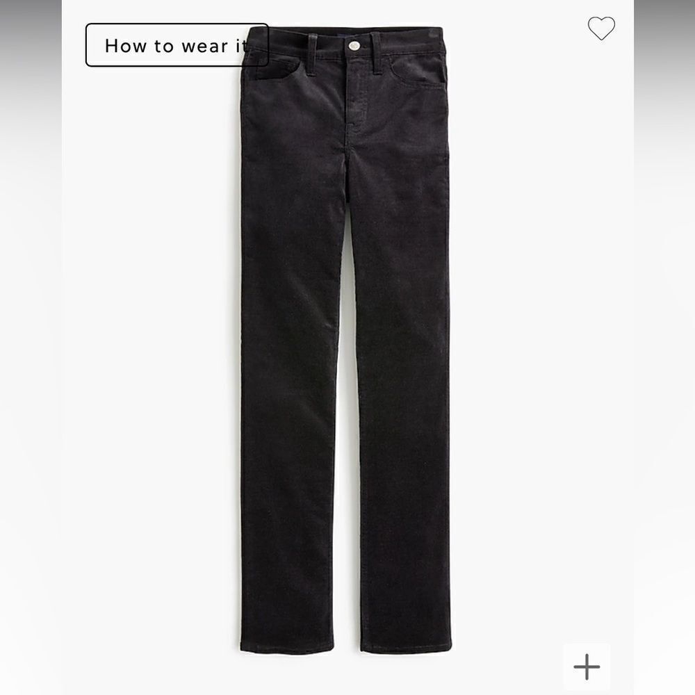 J. Crew Tall corduroy full-length essential straight pant*